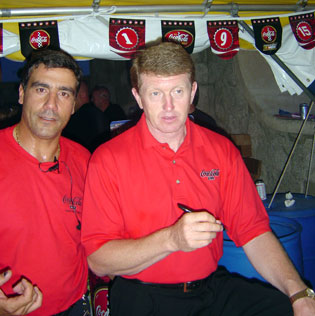 Danny with another legend of motorsports Mr Bill Elliott, winner of the 1985 and 1987 Daytona 500 Races.