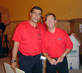 Danny with John Andretti Driver of the #43 STP Car