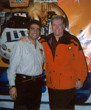 Danny with NASCAR great Buddy Baker winner of the 1980 Daytona 500