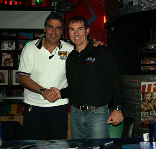 Danny with Mike Bliss Driver of the number 36 Wave Racing Energy Drink Chevrolet.