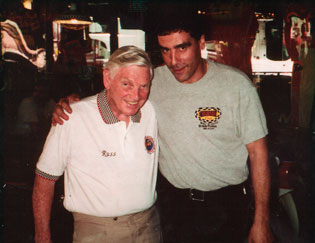 Motorsport celebrity visit at Cruisin Café