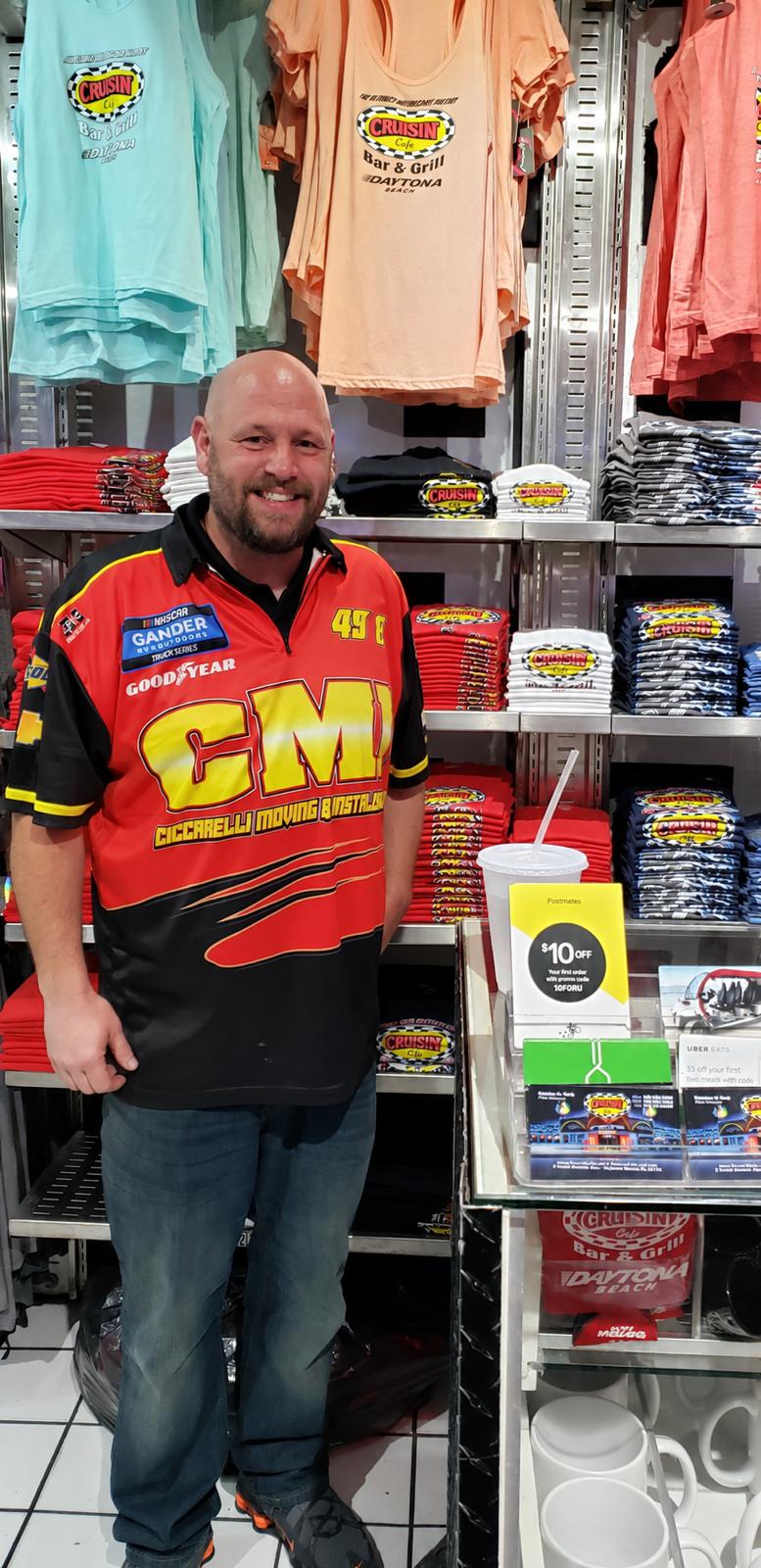 Ray Ciccarelli in the Cruisin' Café gift shop.