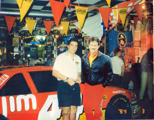 Danny with Terry Labonte, driver of the number 5 Kellogg's Corn Flakes Car