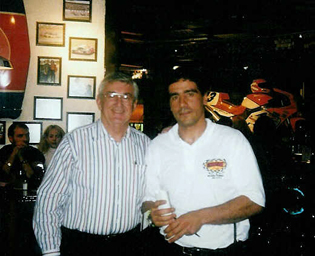 Danny with Bobby Allison winner of the 1978, 1982 and 1988 Daytona 500 races.